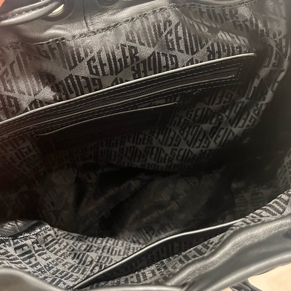 Kurt Geiger Black Quilted Backpack - Picture 6 of 10